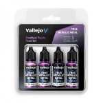 Vallejo 77255 - Farb-Set, TMM Amethyst Lila, 4x18 ml